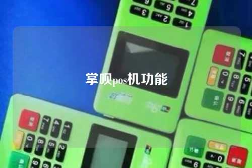 掌呗pos机功能(掌贝pos机)